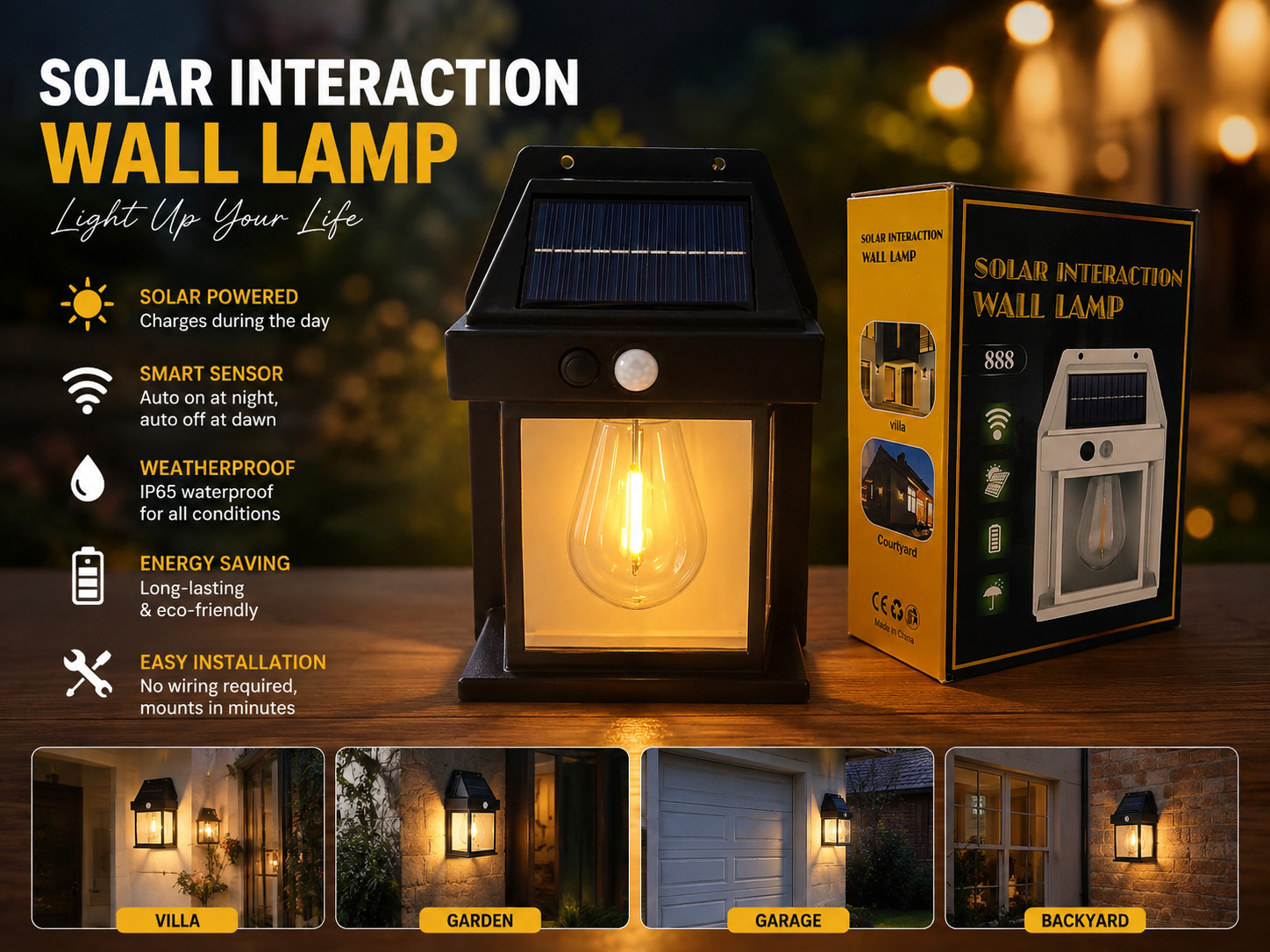 Solar Interaction Wall lampe