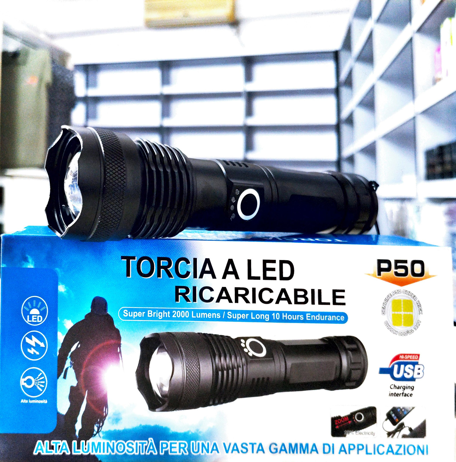 Torciaa LED Ricaricabile